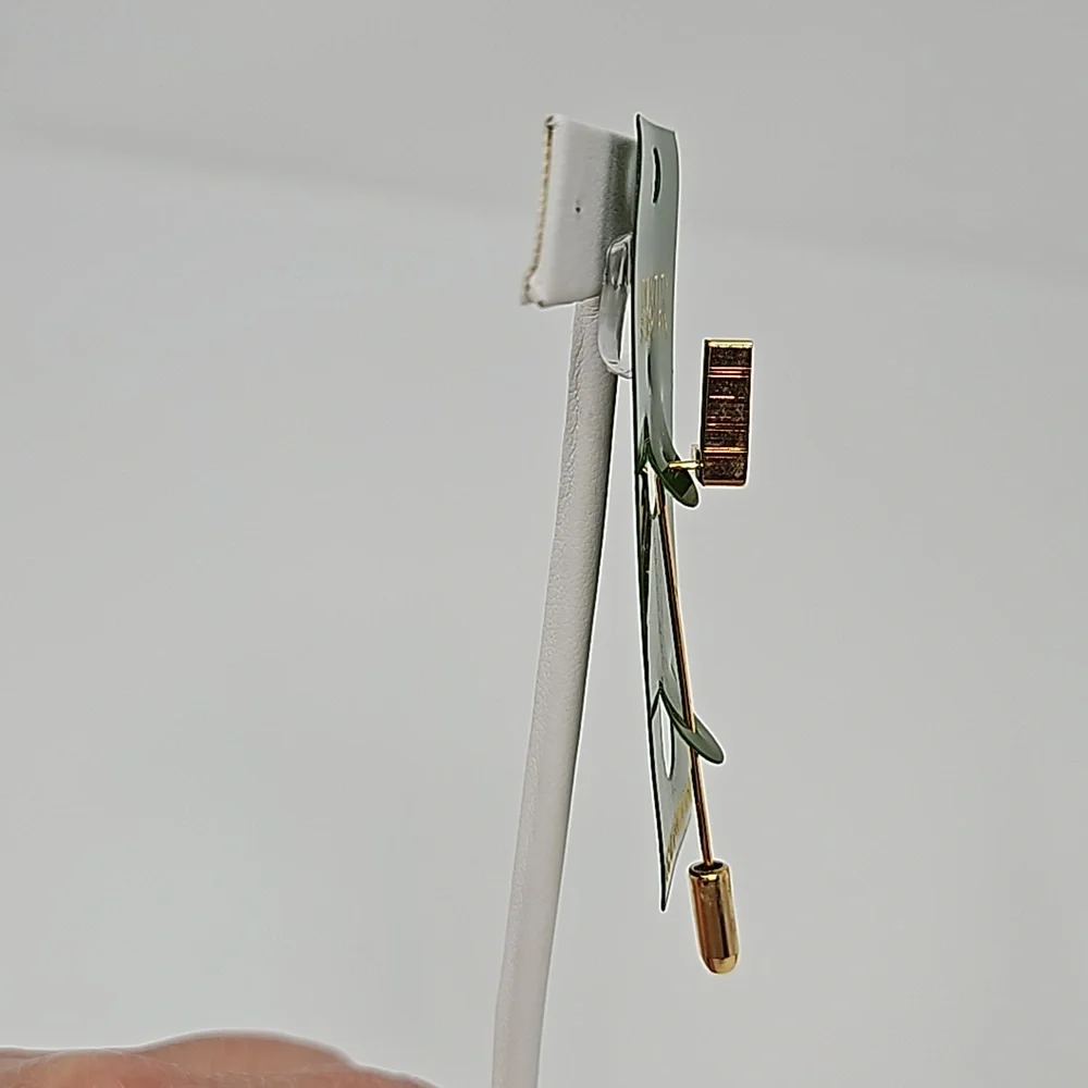 Initial Stickpin Brooch Goldtone Letter L